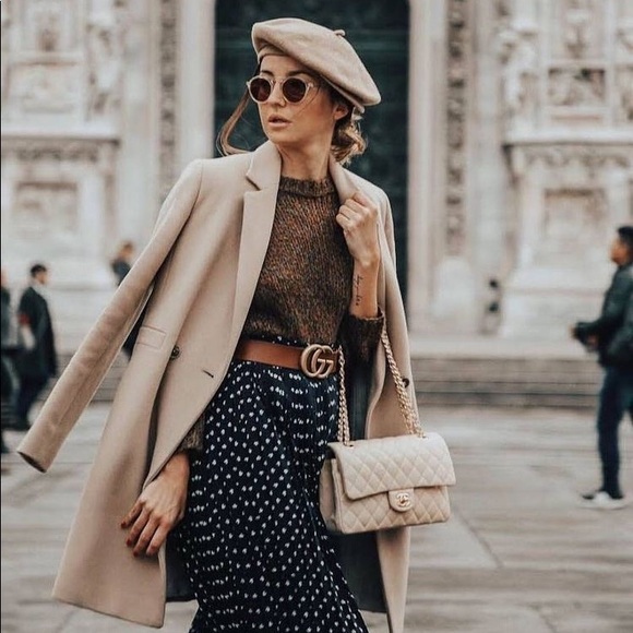 Accessories - Beige beret hat french wool like cream